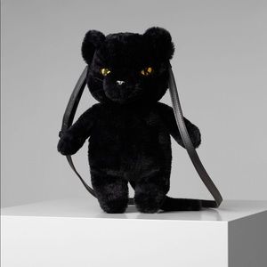 KARL LAGERFELD FAUX FUR PANTHER BAG